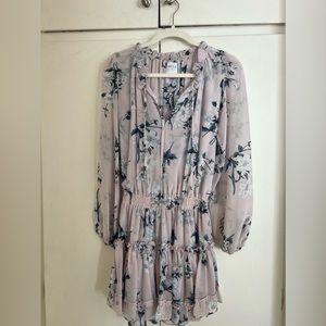 MISA Los Angeles
Lorena Split-Neck Printed Chiffon Mini Dress XS